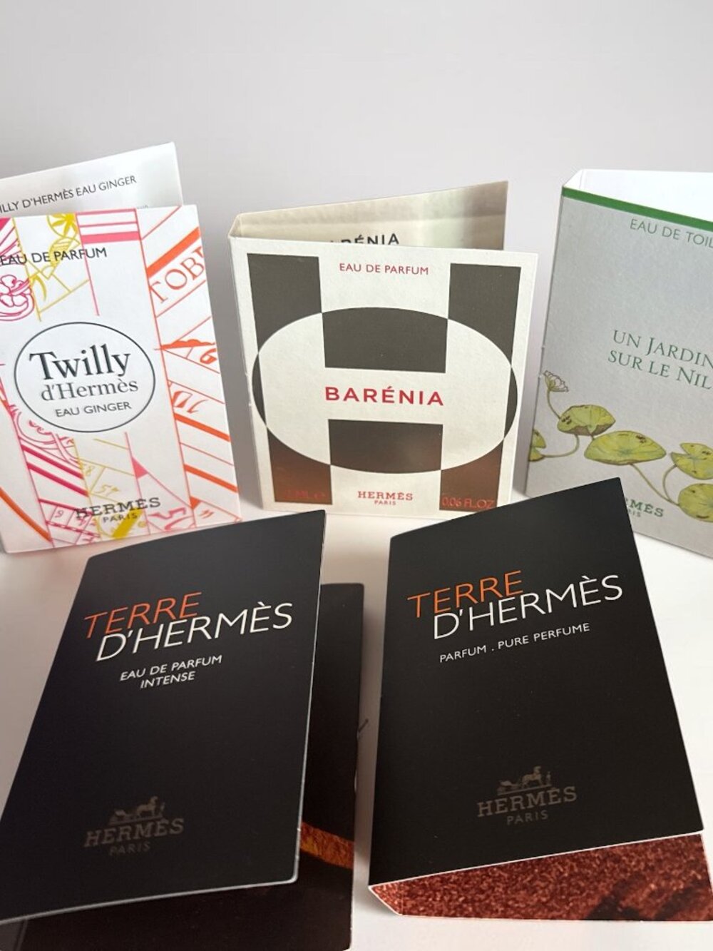 5 Hermes Sample Perfume NWT
